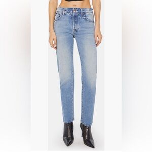 MOTHER the mid rise hover hiker  fight for your right jeans